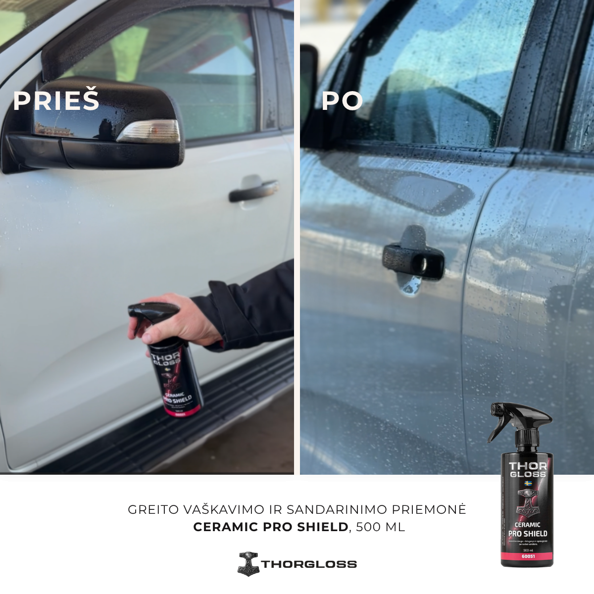 Greito vaškavimo ir sandarinimo priemonė CERAMIC PRO SHIELD, 500 ml