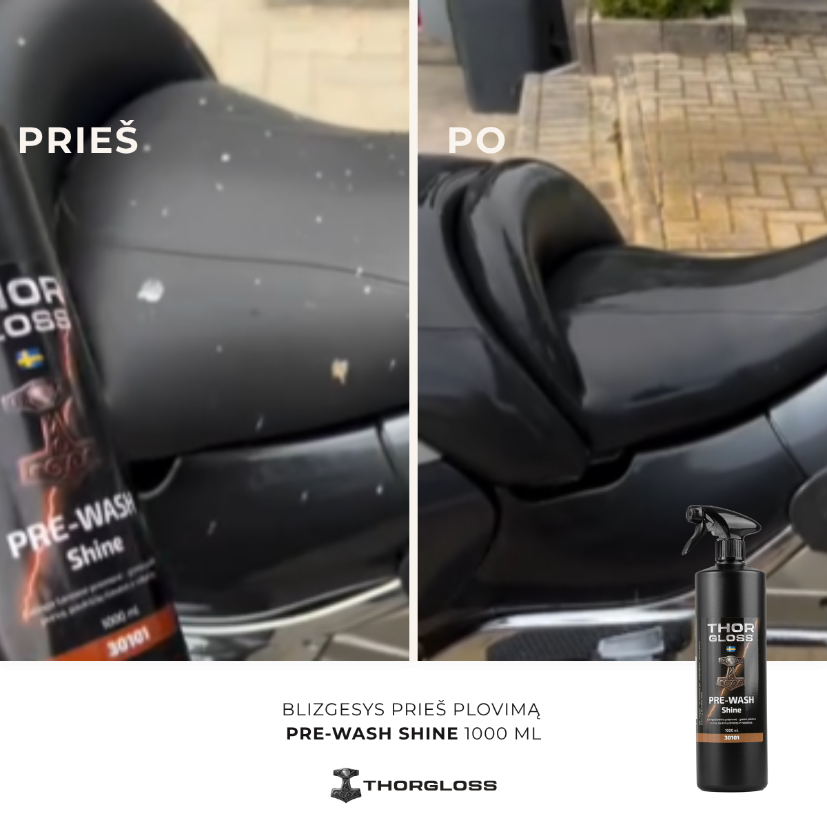 Blizgesys prieš plovimą PRE-WASH SHINE 1000 ml