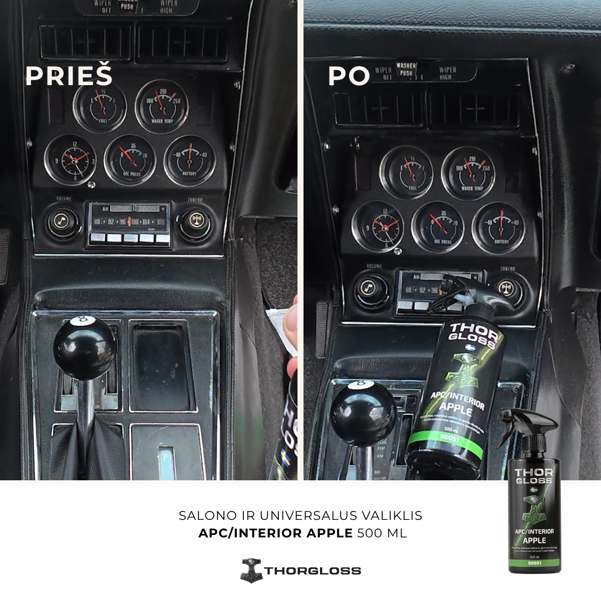 Salono ir universalus valiklis APC/INTERIOR APPLE 500 ml